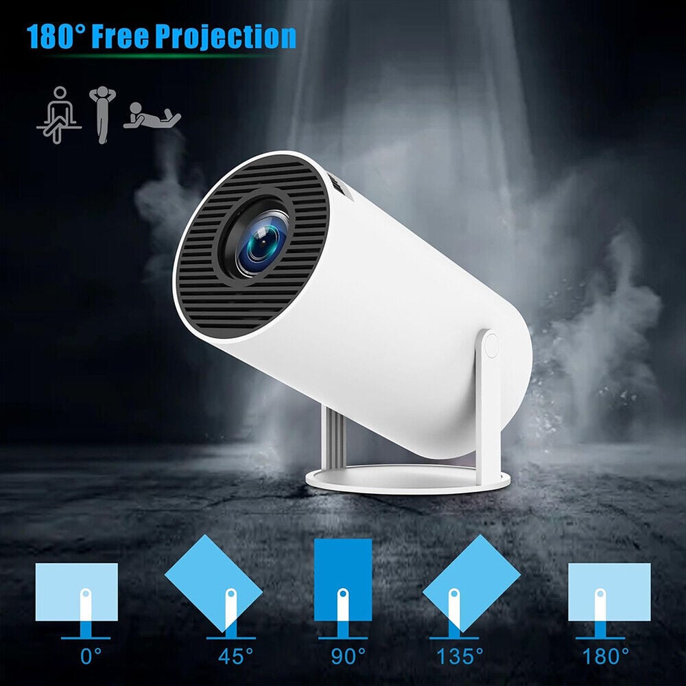 TechToppie LED Cinema – Slimme 720p Beamer met WiFi 6