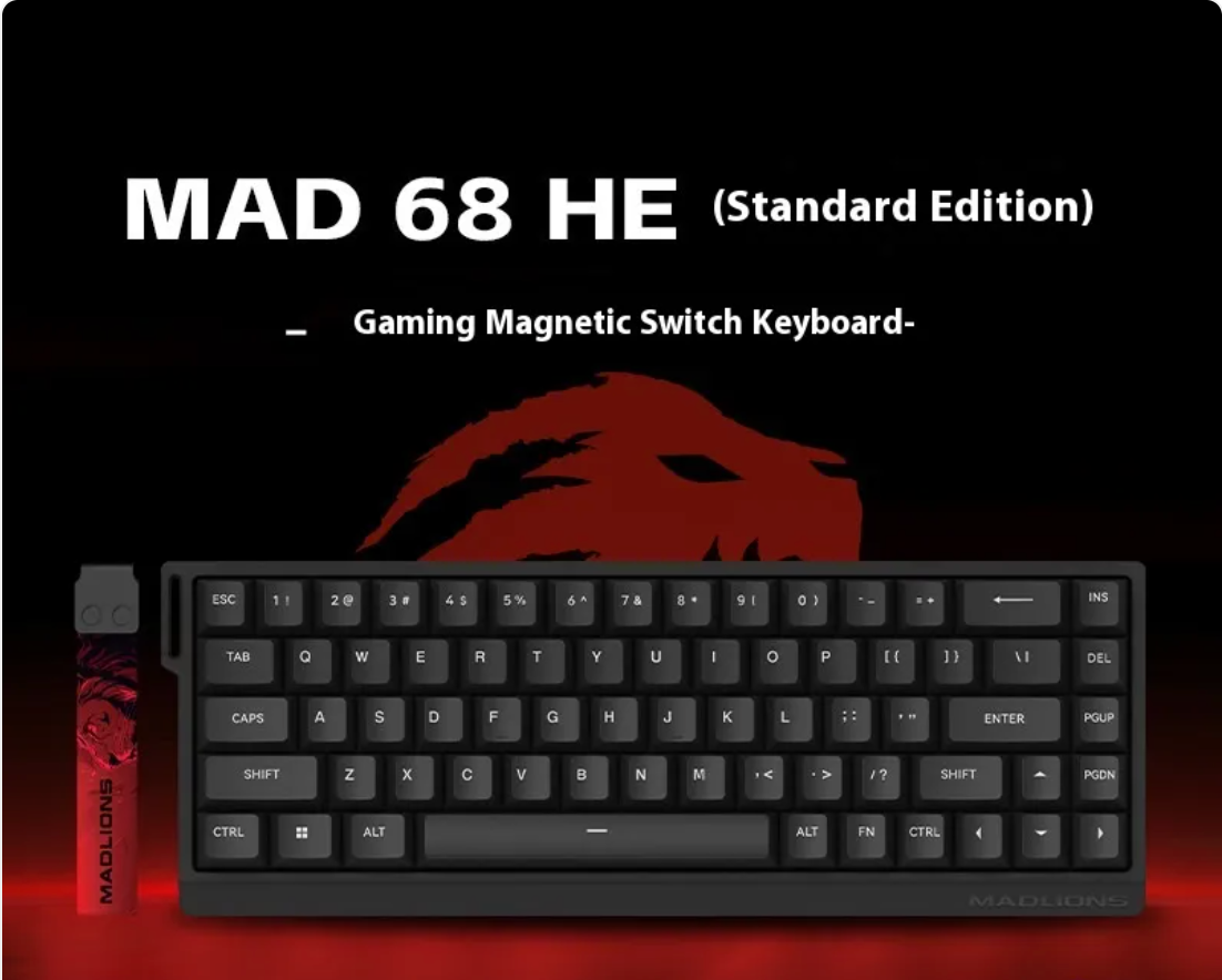 MAD6068/MAD68 Pro E-sports Magnetic Axis Mechanical Keyboard