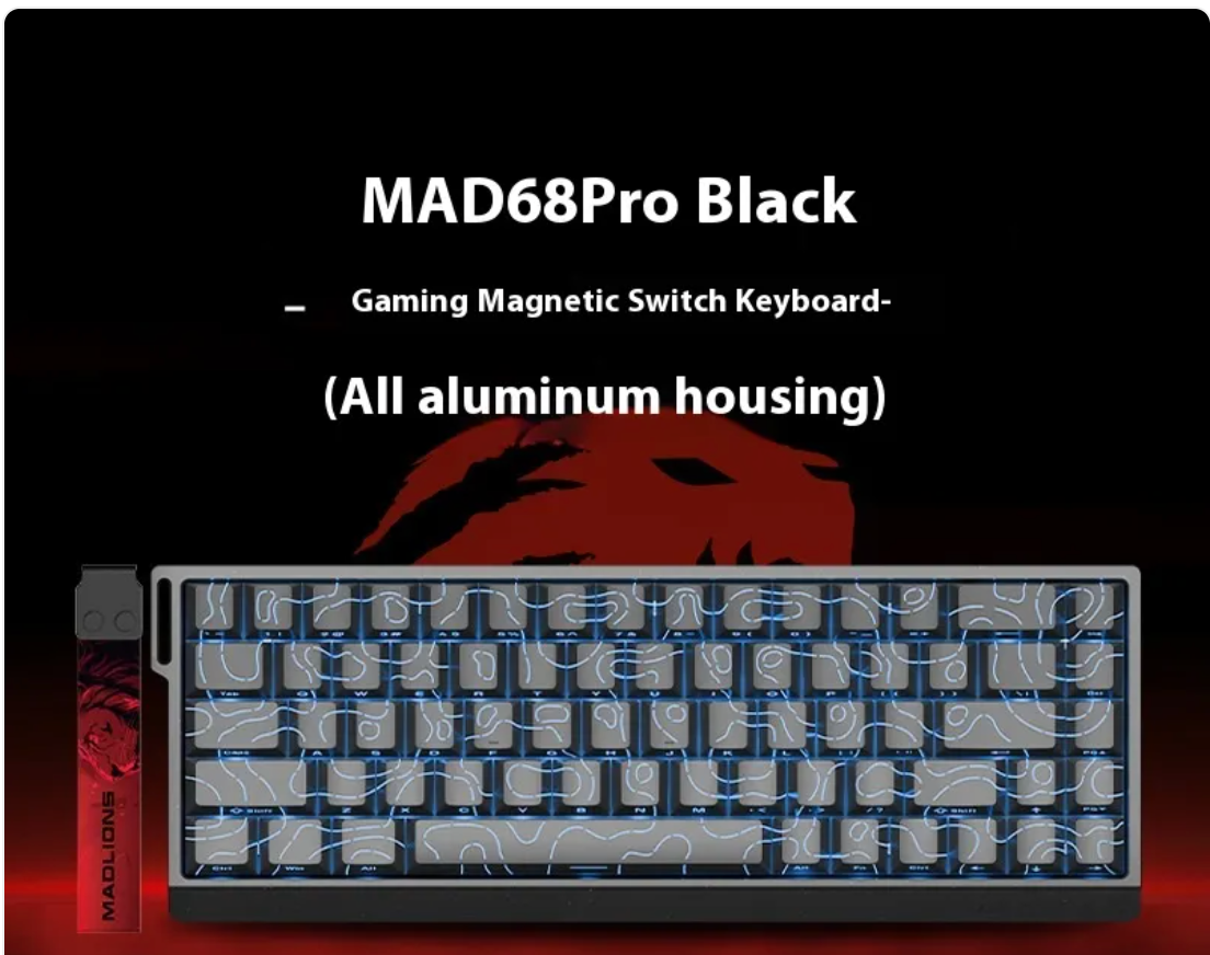 MAD6068/MAD68 Pro E-sports Magnetic Axis Mechanical Keyboard
