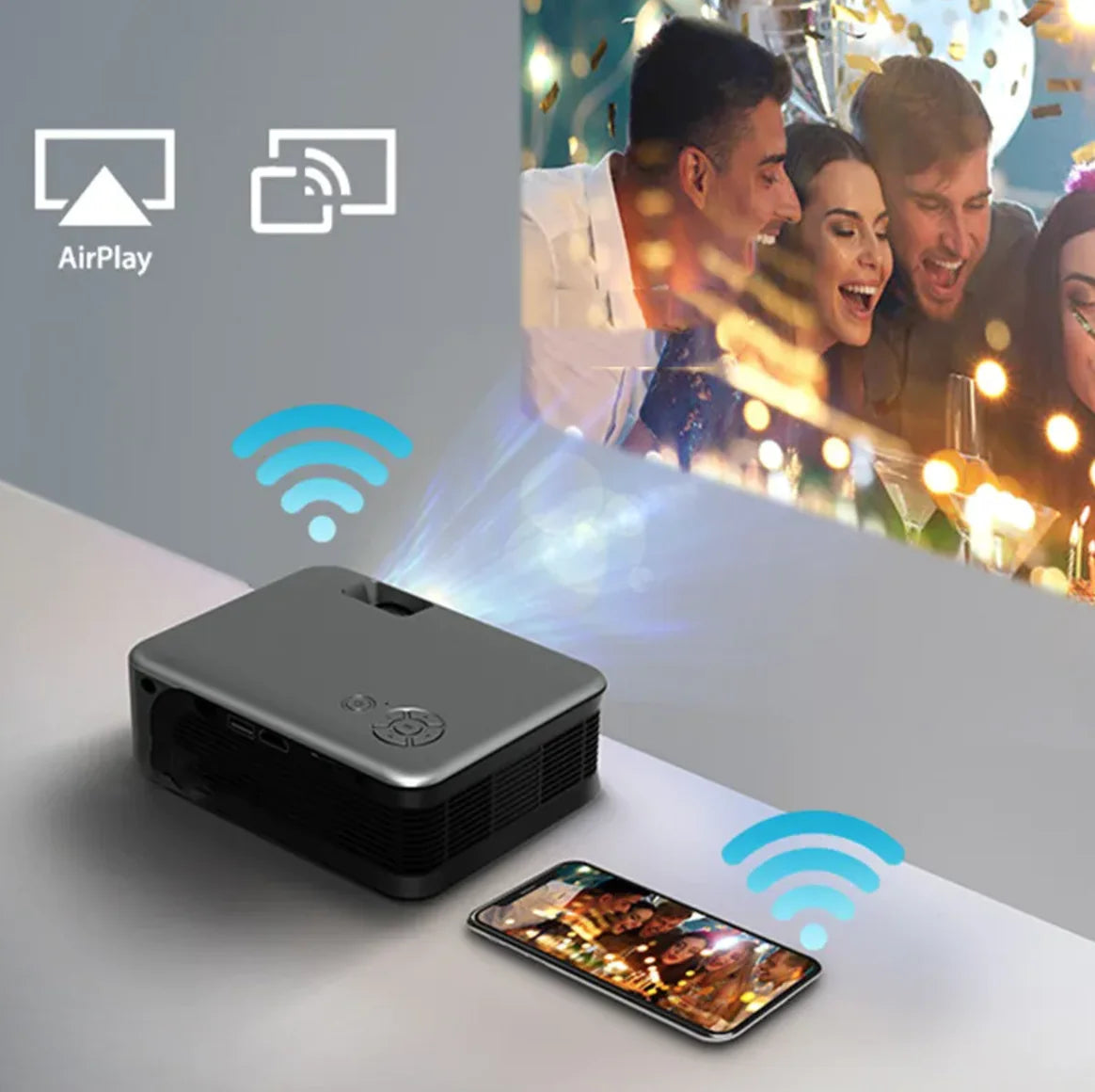 **Draagbare Draadloze HD Mini Projector**